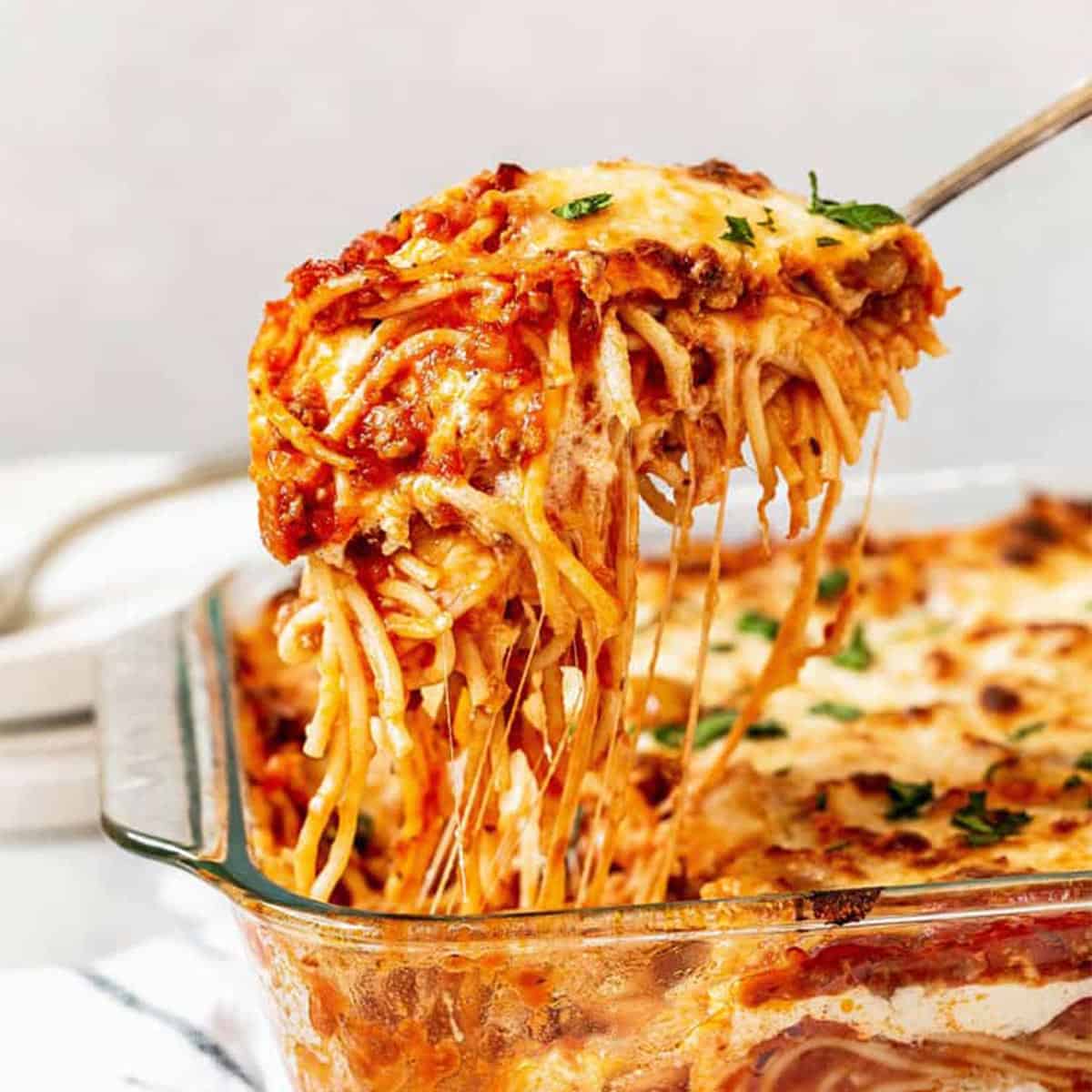 Baked spaghetti
