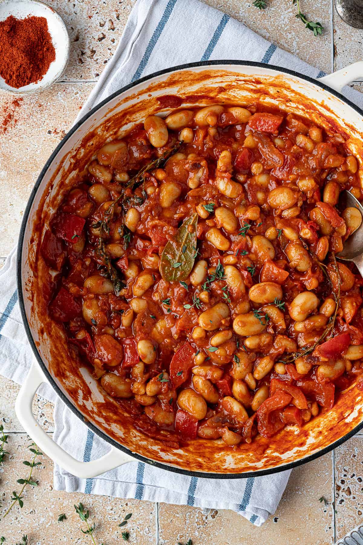 Smokey stewed beans